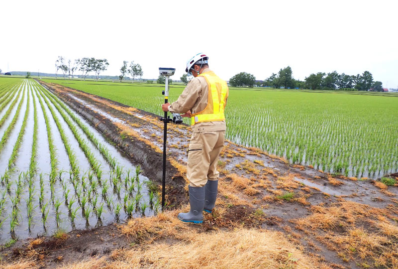 VRSによる現地測量観測